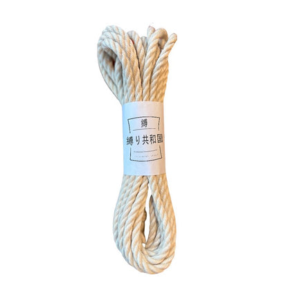 Corde Shibari – Bondage En Jute 6mm/8m – Blanche - Shibari Republic