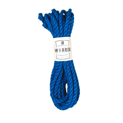 Corde Shibari – Bondage En Jute 6mm/8m – Bleu - Shibari Republic