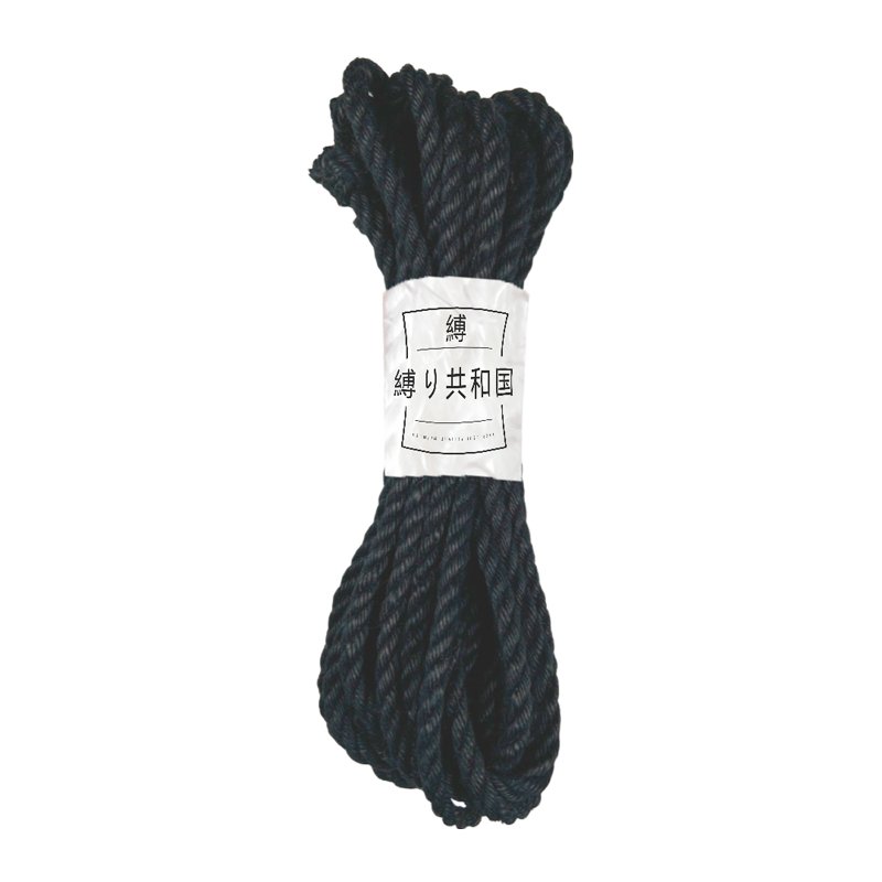 Corde Shibari – Bondage En Jute 6mm/8m – Noire - Shibari Republic