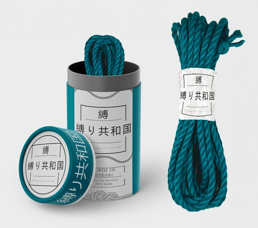 Corde Shibari – Bondage En Jute 6mm/8m – Vert Émeraude - Shibari Republic