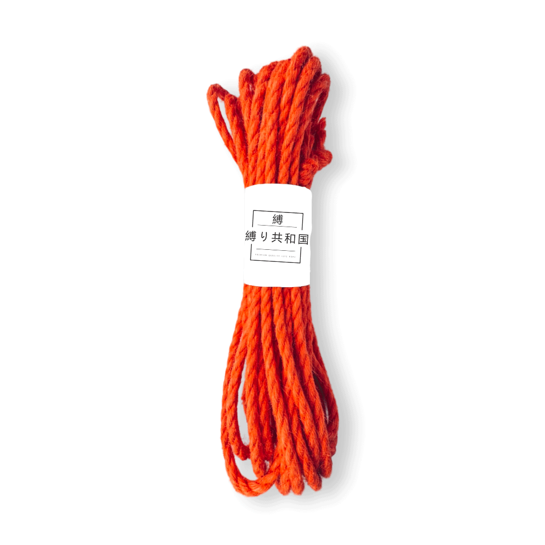 Corde Shibari – Bondage En Jute 6mm/8m – Orange